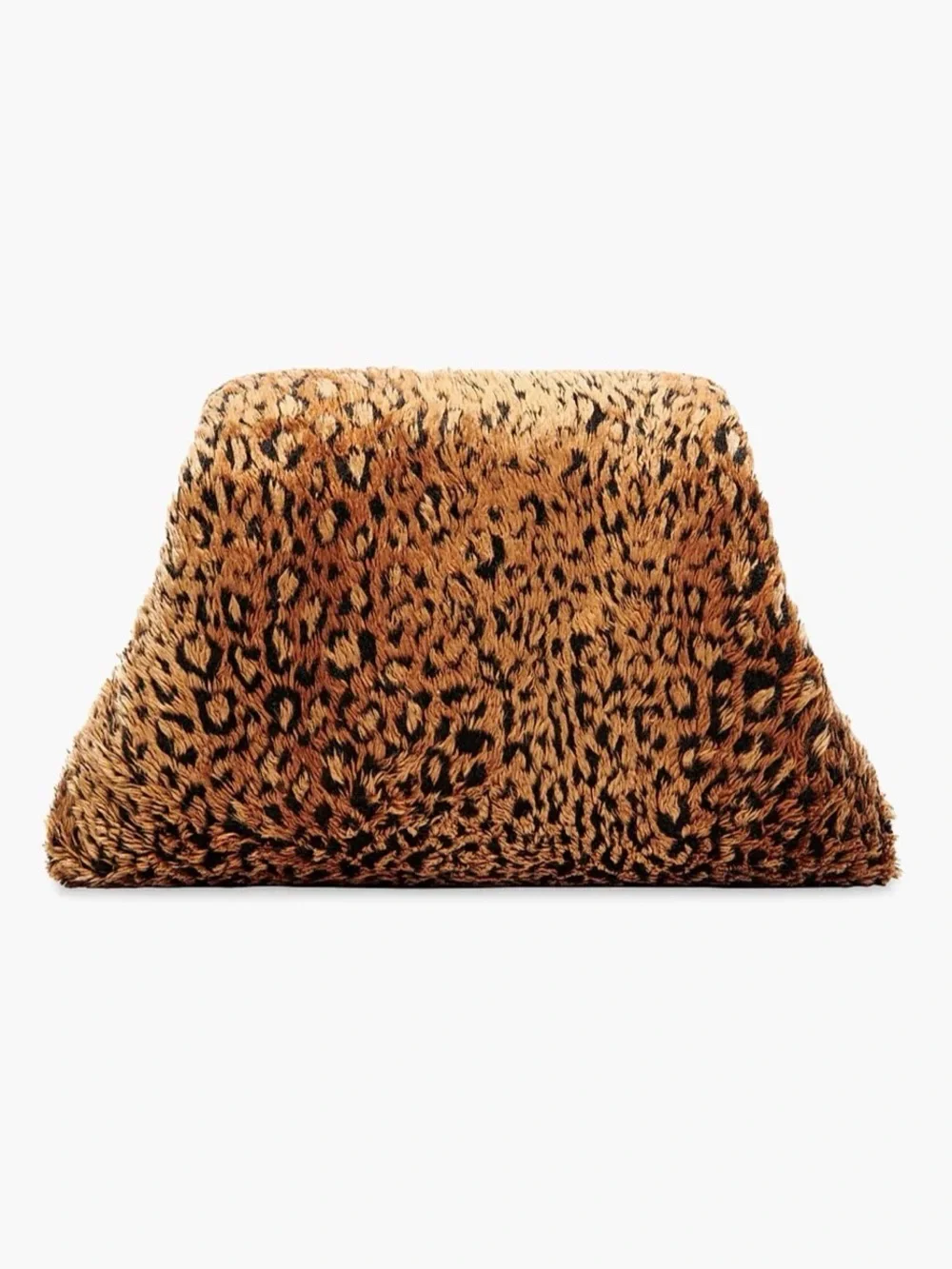 Balenciaga Puffer Medium Leopard Faux Fur Bag Brown Black $3,290